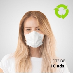10 máscaras higiénicas para...
