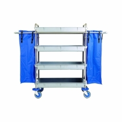 Carrinho com 4 bandejas de...