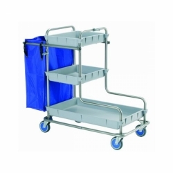 Carrinho com 3 bandejas,...