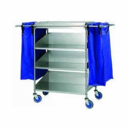 Carrinho com 4 bandejas em...